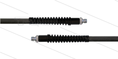 HD-slang zwart 1/4&quot; - Flexy - 1SN - 4,0m - 2x 1/4&quot;bu - 2x SKB - 300 Bar