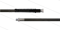 HD-slang zwart 1/4&quot; - Flexy - 1SN - 50m - 1/4&quot;bu met O-ring x M22x1,5W - 1x SKB - 300 Bar