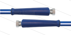 CleanFarm slang blauw 1/2&quot; - 20m - 2x 1/2&quot;W RVS - 2x KBS - 80 Bar