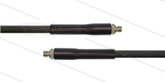 HD-slang zwart 5/16&quot; - 1SC - 10m - 2x 3/8&quot;bu RVS - 2x KBS - 250 Bar