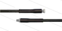 HD-slang zwart 1/4&quot; - 1SC - 10m - 1/4&quot;W x 1/4&quot;bu - 2x KBS - 250 Bar