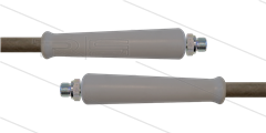 HD-slang grijs 3/8&quot; - 2SN - 10m - 2x 3/8&quot;bu - 2x KBS - 400 Bar
