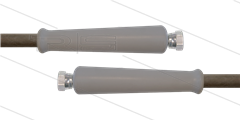HD-slang grijs 3/8&quot; - 2SC - 10m - 2x 3/8&quot;W - 2x KBS - 400 Bar