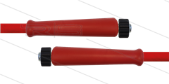 HD-slang rood 3/8&quot; - 2SN Plus - 10m - 2x M22x1,5W RVS - 2x KBS rood - 500 Bar