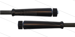 HD-slang zwart 3/8&quot; - 2SN - 10m - 2x M22x1,5 W vlak - 2x KBS - 400 Bar