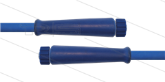 HD-slang blauw 3/8&quot; - 2SN Plus - 5,0m - 2x M22x1,5W RVS - 2x KBS - 500 Ba