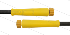 HD-slang zwart 5/16&quot; - 2SC - 10m - 2x M22x1,5 W vlak geel - 2x KBS geel - 400 Bar