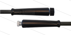 HD-slang zwart 5/16&quot; - 2SC - 10m - 3/8&quot;W x M22x1,5 W vlak - 2x KBS - 400 Bar