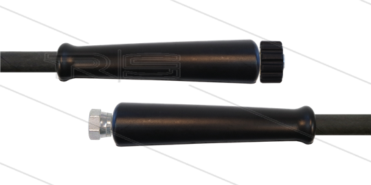 HD-slang zwart 5/16&quot; - 2SC - 25m - 3/8&quot;W x M22x1,5 W vlak - 2x KBS - 400 Bar