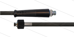 HD-slang zwart 3/8&quot; - 2SC - 10m - 3/8&quot;bu x M22x1,5 W conisch - 1x KBS - 400 Bar