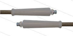 HD-slang grijs 5/16&quot; - 2SC - 1,70m - 2x 3/8&quot;bu - geen KBS - 400 Bar
