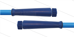 HD-slang blauw 3/8" - 2SC glad - HyWasher - 10m - 2x M22x1,5W conisch - 2x KBS - 400 Bar