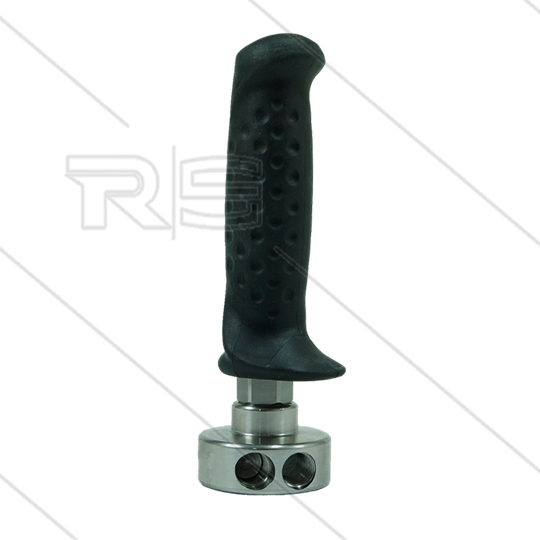 Naaldventiel RVS voor RP54 met zijknop - 400 Bar - 3 x 1/4&quot; bi