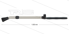RP28-V dubbele lans - L=1000mm - RVS - bovenknop - incl. isolatiedeel L=330mm - incl. LD-nozzle - 250 Bar - 1/4" bi