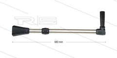 RP28-H dubbele lans - L=680mm - RVS - zijgreep - excl. isolatiedeel en nozzles - 250 Bar - 1/4" bi