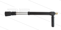 LD9 verlenglans dubbel - L=500mm - RVS - met zijgreep - excl. Isolatiedeel - 250 Bar - max 160°C - excl. nozzles - AR5 M22x1,5 bu