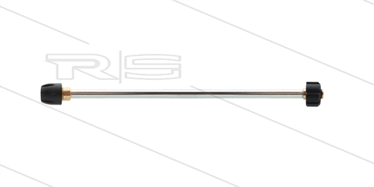 Lans - L=500mm - staal - nozzlehouder compleet incl. nozzletip  - spuithoek 15°- doorlaat 0.040 - M22 - passend op Karcher