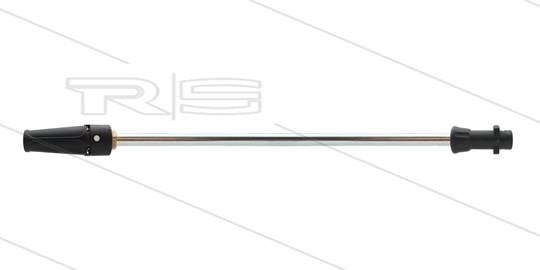 Lans - L=500mm - staal - verstelbare nozzlehouder - doorlaat 0.040 - 220 bar - Bajonet - passend op Karcher