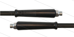 HD-slang zwart 3/8&quot; - 1SN - 10m - 2x 1/4&quot;bu - 2x KBS - 210 Bar