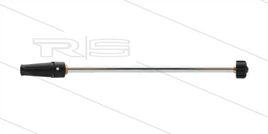 Lans - L=500mm - staal - verstelbare nozzlehouder  - doorlaat 0.040 - 220 bar - M22 - passend op Karcher