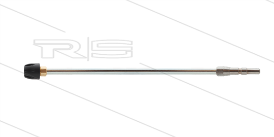 Lans - L=500mm - staal - met nozzlehouder compleet incl. nozzletip - spuithoek 15°- doorlaat 0.040 - Insteeknippel - passend op Nilfisk