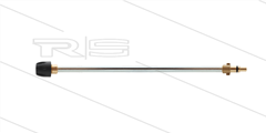 Lans - L=500mm - staal - met nozzlehouder compleet incl. nozzletip  - 15° - doorlaat 0.040 - Bajonet messing - passend op Krenzle