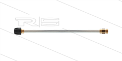 Lans - L=500mm - staal - met nozzlehouder compleet incl. nozzletip  - spuithoek 15°- doorlaat 0.040 - AR4 / M22 - passend op Nilfisk