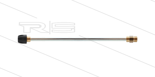 Lans - L=500mm - staal - met nozzlehouder compleet incl. nozzletip  - spuithoek 15°- doorlaat 0.040 - AR4 / M22 - passend op Nilfisk