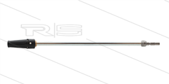 Lans - L=500mm - staal - met verstelbare nozzlehouder  - doorlaat 0.040 - 220 bar - Insteeknippel hobby - passend op Krenzle