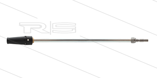 Lans - L=500mm - staal - met verstelbare nozzlehouder  - doorlaat 0.040 - 220 bar - Insteeknippel hobby - passend op Krenzle