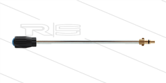 Lans - L=500mm - staal - met vuilfrees - spuithoek 20° - doorlaat 0.040  - 170 bar - Bajonet messing - passend op Krenzle
