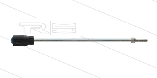 Lans - L=500mm - staal - met vuilfrees - spuithoek 20° - doorlaat 0.040  - 170 bar - Insteeknippel hobby - passend op Krenzle