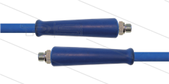 HD-slang blauw 3/8" - 1SC - 15m - 2x 3/8"bu RVS - 2x KBS - 250 Bar