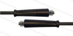 HD-slang zwart 3/8&quot; - 1SN - 15m - 2x M18x1,5 (12L) DKOL - 2x KBS - 210 Bar