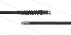 HD-slang zwart 1/4&quot; - Flexy - 1SN - 15m - 1/4&quot;W x 1/4&quot;bu met O-ring - 1x SKB - 300 Bar