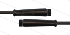 HD-slang zwart 5/16&quot; - 2SC - 15m - 2x M22x1,5 W RVS - 2x KBS - 400 Bar