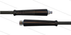 HD-slang zwart 3/8&quot; - 2SC - 10m - 3/8&quot;bu x M22x1,5 (15L) DKOL - 2x KBS - 400 Bar