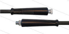 HD-slang zwart 3/8&quot; - 2SC - 5,0m - 3/8&quot;W x 3/8&quot;bu - 2x KBS - 400 Bar