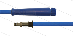 HD-slang blauw 5/16&quot; - 2SC - 15m - M22x1,5 W vlak x Ø11mm RVS nippel met lager - 1x KBS -  400 bar