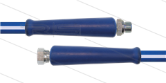 CleanFarm slang blauw 1/2&quot; - 10m - 1/2&quot;bu x 1/2&quot;W RVS - 2x KBS - 80 Bar