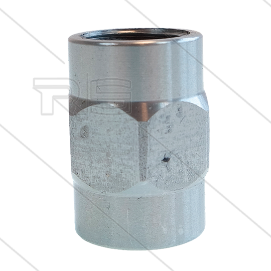 Nozzlesok - RVS - met zeskant - 2x 1/4&quot; bi