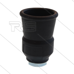 Nozzlehouder - staal - rubber - zwart - 1/4&quot; bi - t.b.v. MT lans