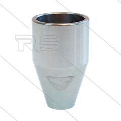 Nozzlehouder - RVS - conisch - 1/4&quot; bi