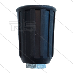 Nozzlehouder - staal - rubber - zwart - 1/4" bi