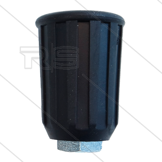 Nozzlehouder - staal - rubber - zwart - 1/4" bi