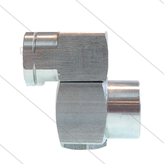 ST330 - Nozzlehouder - RVS - draaibaar - 310 Bar - 45 l/min - max 150°C - 2x 1/4&quot; bi