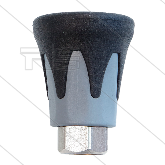 Nozzlebeschermer ST10 - RVS / kunststof - Zwart/Grijs - 1/4&quot; bi