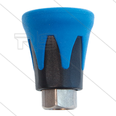 Nozzlebeschermer ST10 - RVS / kunststof - Blauw/Zwart - 1/4&quot; bi