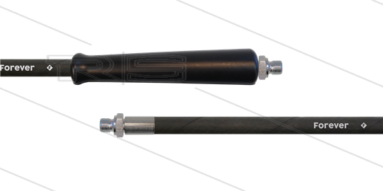 HD-slang zwart 3/8&quot; - 2SCX - Forever - 20m - 2x 3/8&quot;bu - 1x KBS - 400 Bar