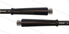 HD-slang zwart 1/2&quot; - 1SCX - Forever - 25m - 2x M22x1,5 (15L) DKOL - RVS - 2x KBS - 170 Bar